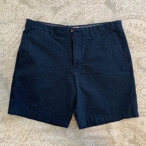 Merona Flat Blue Striped Shorts (34)
